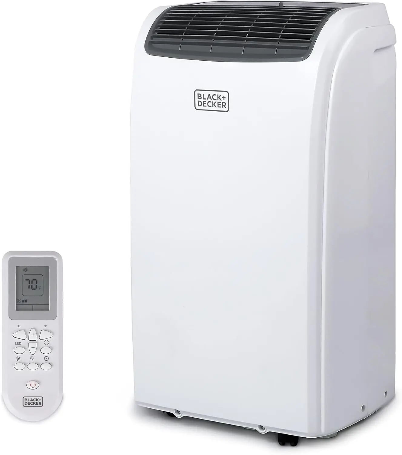 

7,700 BTU DOE (14,000 BTU ASHRAE) Portable Air Conditioner with Heat and Remote Control, White USA HOT