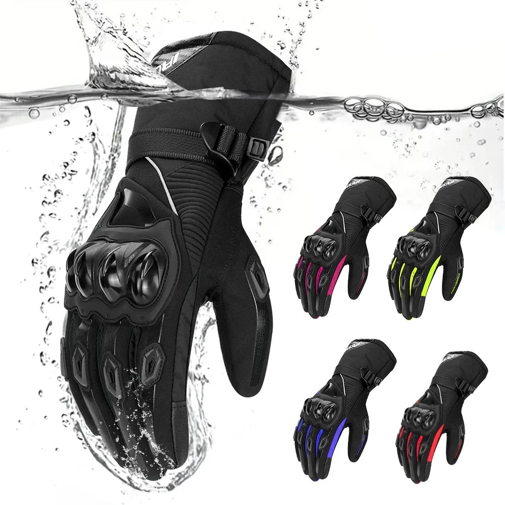 

Motorcycle Gloves Waterproof Windproof Full Finger Moto Motorbike Riding Gloves Touch Screen Moto Motocross Gloves Winter