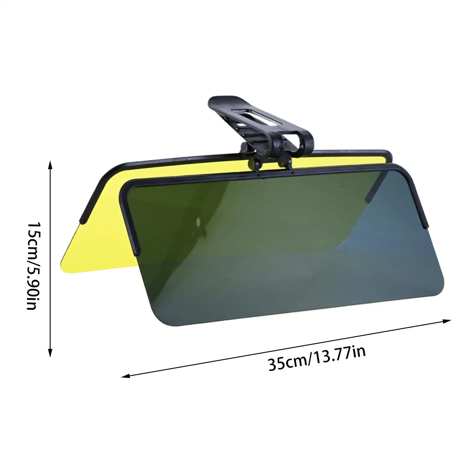 Auto-Sonnenblenden-Verlängerung, Blendschutz, ausziehbarer Windschutzscheiben-Sonnenschutz, blockiert seitliche Sonnenstrahlen, passend für die meisten Fahrzeuge, einfache Clip-On-Installation – Detail 1
