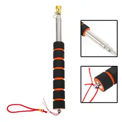 1.6/2/2.5/3M Upgrade Bold Flexible Handle Flagpole Telescopic Stainless Steel Tour Guide Banner Flagstaff Teaching Stick Teacher