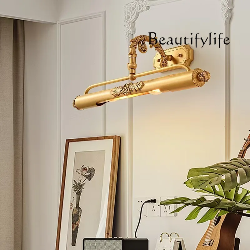 

Mirror lamp Oil painting lamp Photo painting Full copper mirror headlamp Bathroom toilet vanity wall