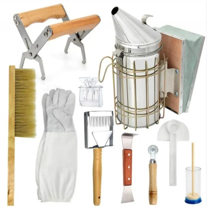 

Beekeeping Tools Beekeeping Eqiupment and Wholesale Beekeeping Set Spleen Clip Anti-Bee Gloves Mark Bottle Imbedding Tool