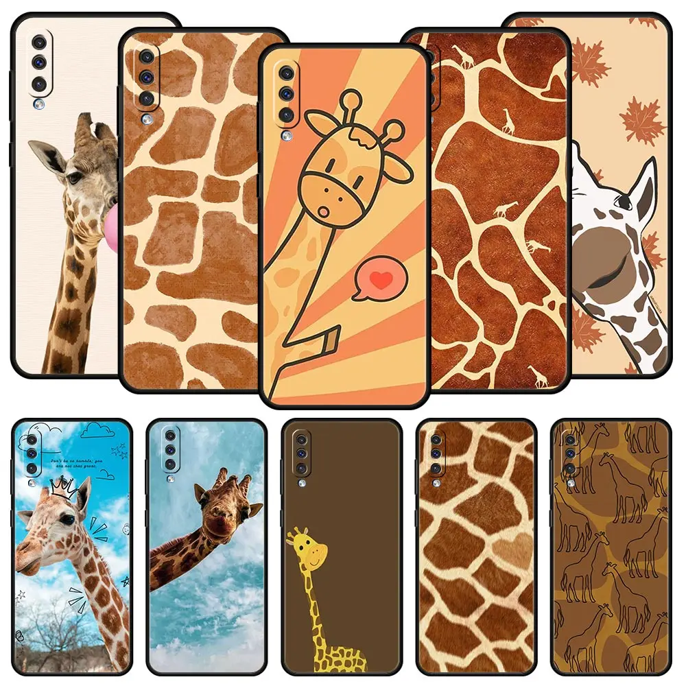 giraffe illustration Phone Case For Samsung A54 A52 A24 A14 A50 A70 A10 A40 A20S A20E A06 A12 A22 A34 A42 A32 5G A04s A16 Cover