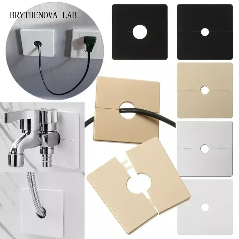 86Type Wall wire hole cover ABS Reserved Hole snap on Faucet Panel Trim Cover Air-conditioning Dust Pipe Plug Furniture Hardware