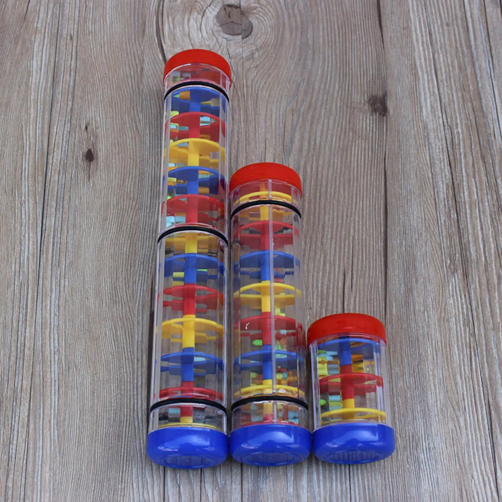 Picture 3: Rainmaker Rain Stick Toy Music Education Rain Stick Shaker Plastic Rattle Tube for Kindergarten