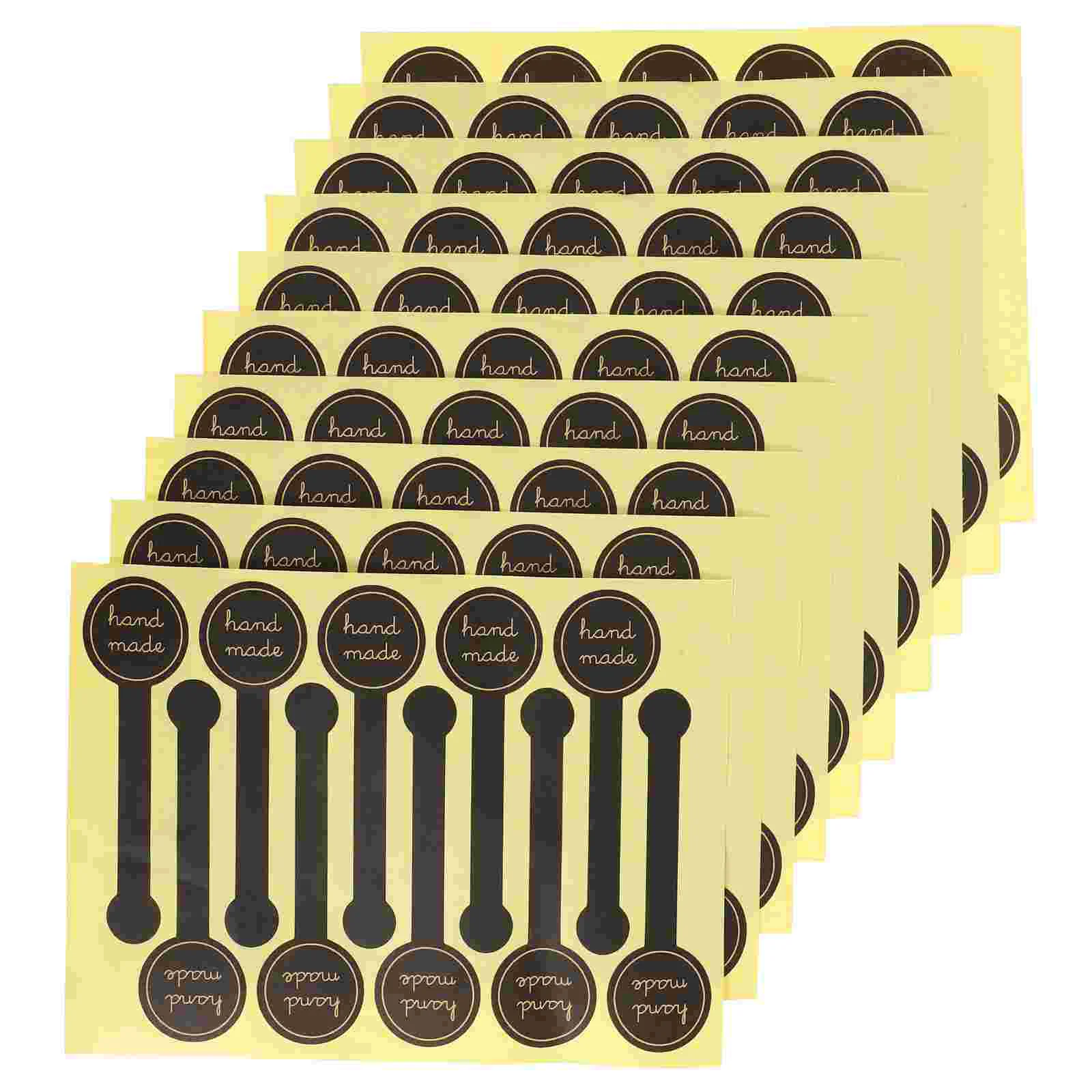 100 Pcs Bracelet with Sticker Labels Stickers for Containers Seal Envelope Adhesive Handmade Love