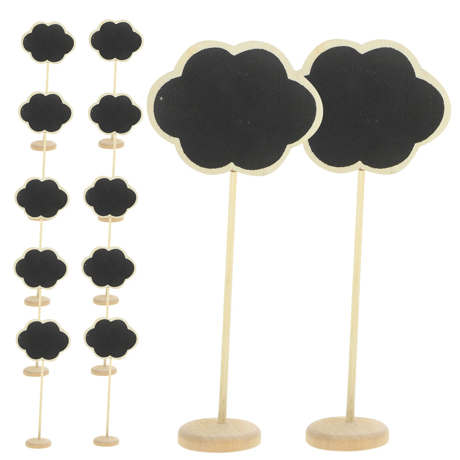 

12Pcs Small Blackboard Wooden Message Boards Convenient Desktop Announcement Boards for Weddings Parties Kids Crafts