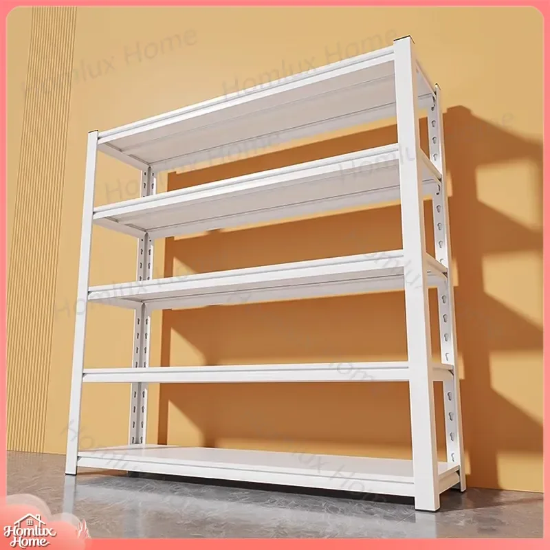 Multi-Layer Floor-to-Ceiling Shelf Storage Rack for Kitchen Utility Room Home Organization Commercial Supermarket Heavy Duty