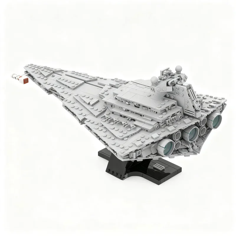 1211-teiliger MOC Star Battle Midi Empire Class Destroyer Modellbausatz Kreative Montage Ausstellungsstück Heimdekoration Konstruktionsgeschenk