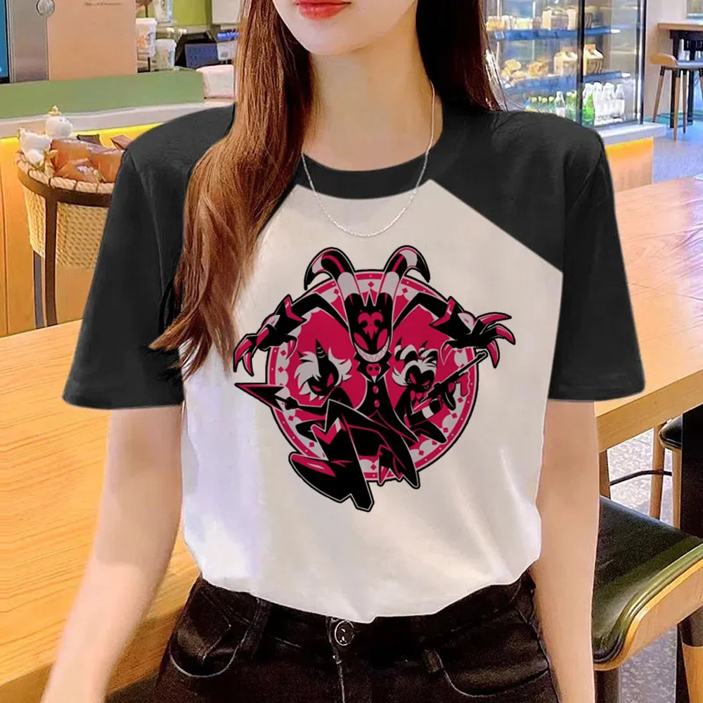 Helluva Boss t shirt women designer streetwear harajuku t-shirts female anime designer clothes