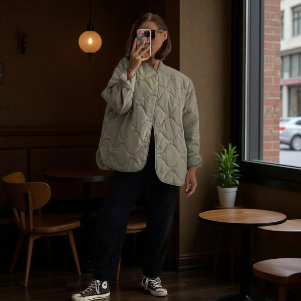 

Новая модель 2026: Простая однотонная женская утепленная куртка свободного кроя с круглым вырезом и воротником-стойкой из хлопка, повседневное теплое зимнее пальто P68L