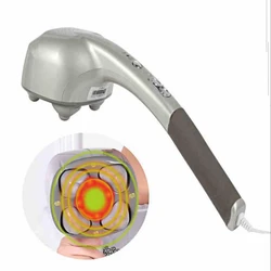 Senior 4 heads massager stick electric massager cervical spine Multi-function full-body vibratory massage hammer with neck waist
