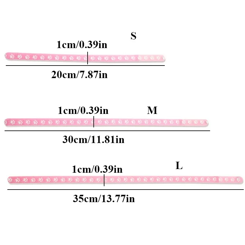 6/12pcs Pet Classification Collar Puppy Kitten Identification Footprint Collar Newborn Puppy Cat BirthMilkDogNecklacePetSupplies