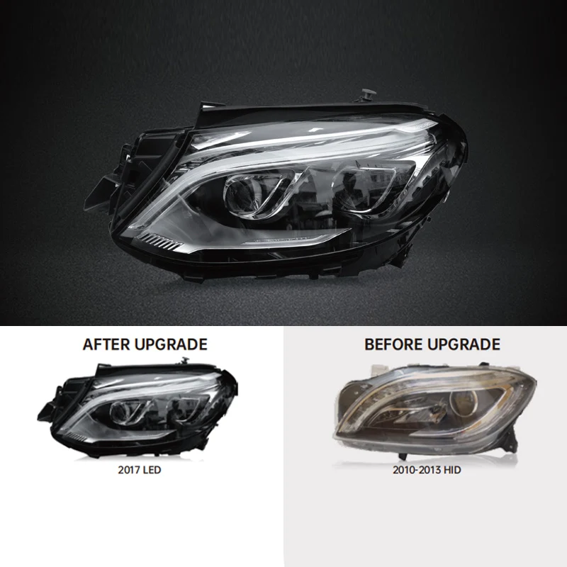 Mercedes Gle Dual-Color Headlights for  2013-2018 LED Headlamp Front Lights Auto Car Accessories