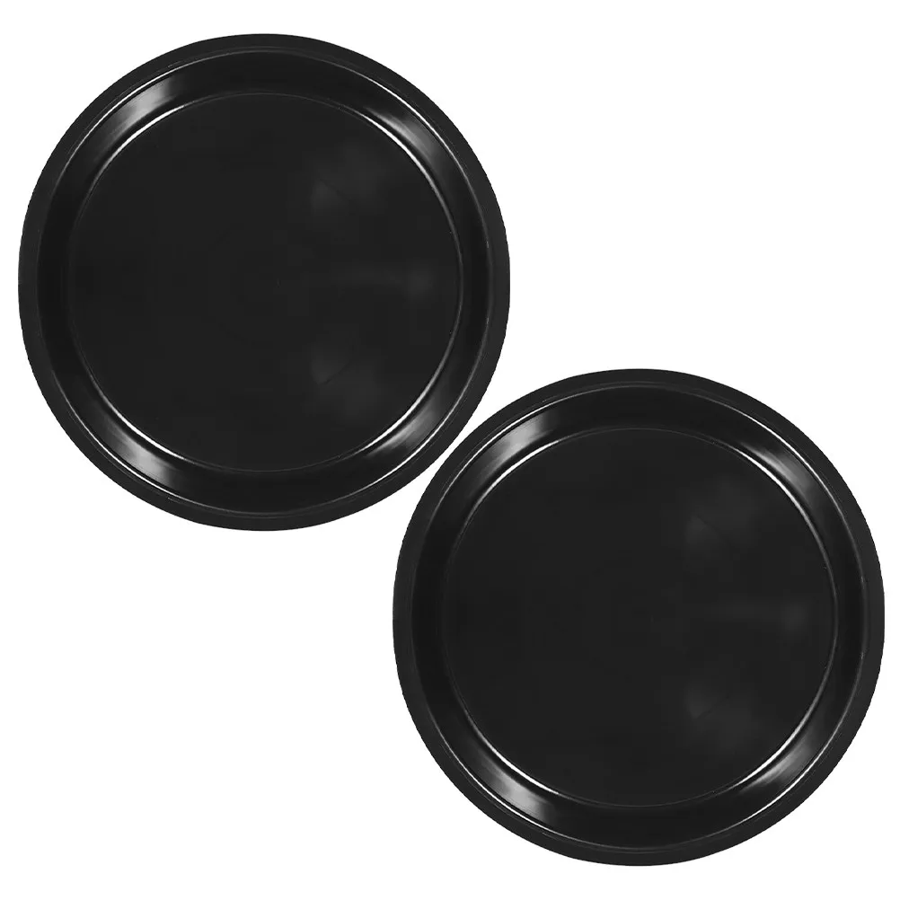 2Pcs Reusable Round Plant Saucer Tray PP Material Flower Pot Tray to Catch Water Prevent Floor Stains Garden Indoor Use