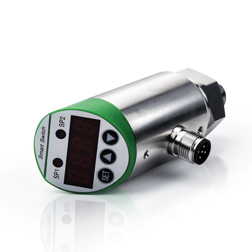 Imagem -02 - Interruptor de Pressão Inteligente Sensor do Controlador Cabo do Medidor Pnp Npn Saída 420ma 05 fs 11000bar Calibrador Absoluto Ss304 g1 4