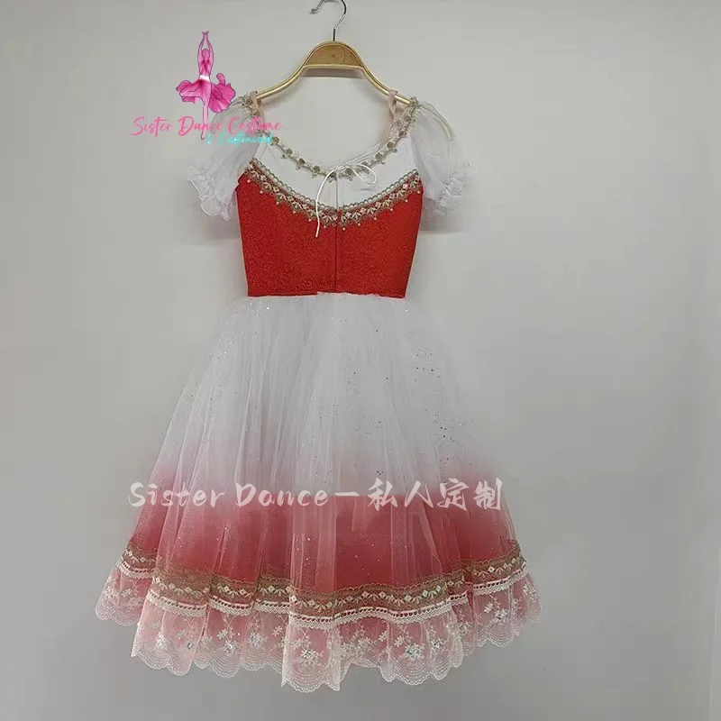 Robe de ballet du Petit Chaperon Rouge, Giselscane ne peut pas être enfermée, robe de compétition personnalisée, Gabelia 600 Variation, Nouveau