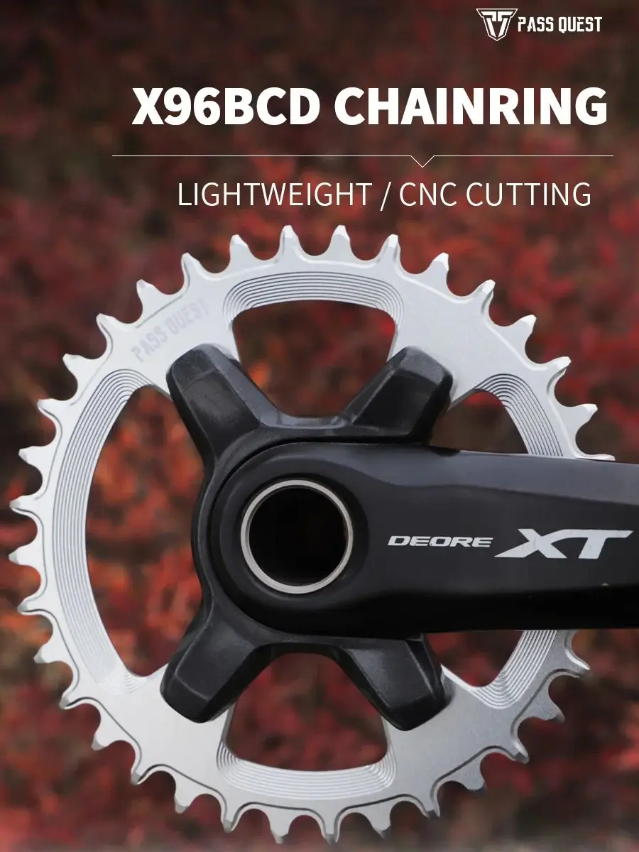 AliExpress PASS QUEST Round For M6000 M7000 M8000 M9000 Bicycle Chainrings 96mm BCD Narrow Wide  ChainWheel 32T 34T 36T 38T 40T 42T
