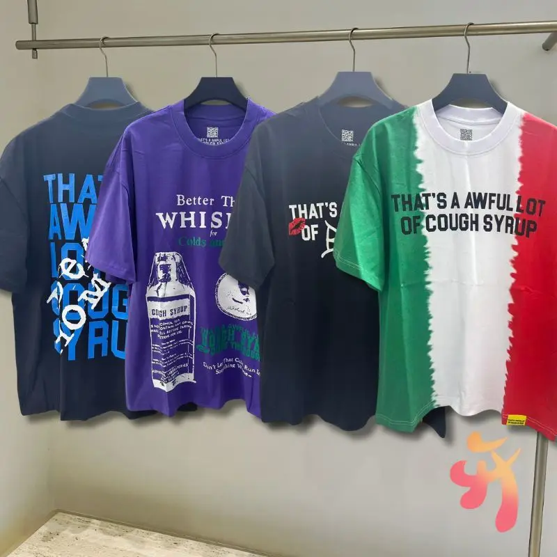 

Летние хлопковые дышащие футболки Y2K That's A Awful Lot of Cough с принтом граффити, повседневные свободные мужские и женские топы с короткими рукавами