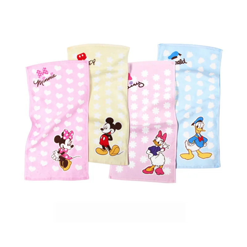 Disney Cartoon Princess Flower Embroidered Embroidered Children\'s Towel Super Soft Baby Adult Mini Cute 25x50 cm