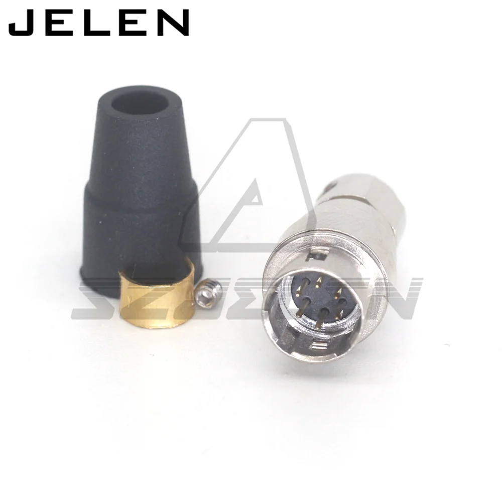 HR10A-7P-6S and HR10A-7J-6P hirose connector Docking  power cables, wires, male and female Industrial camera connector