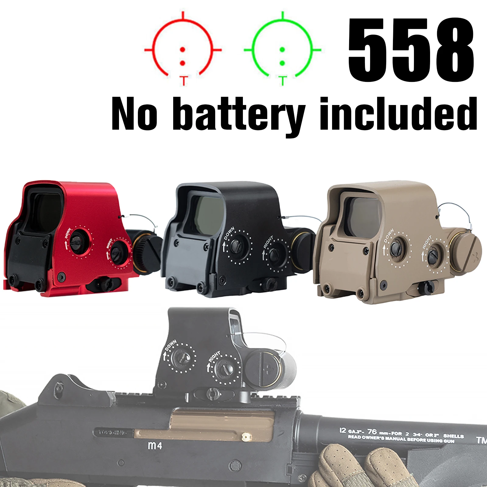 Eotech التكتيكية 552 553 558 ريد دوت المجسم البصر G33 G45 نطاق 3X المكبر بندقية الصيد نطاق الادسنس البصريات Picatinny #5