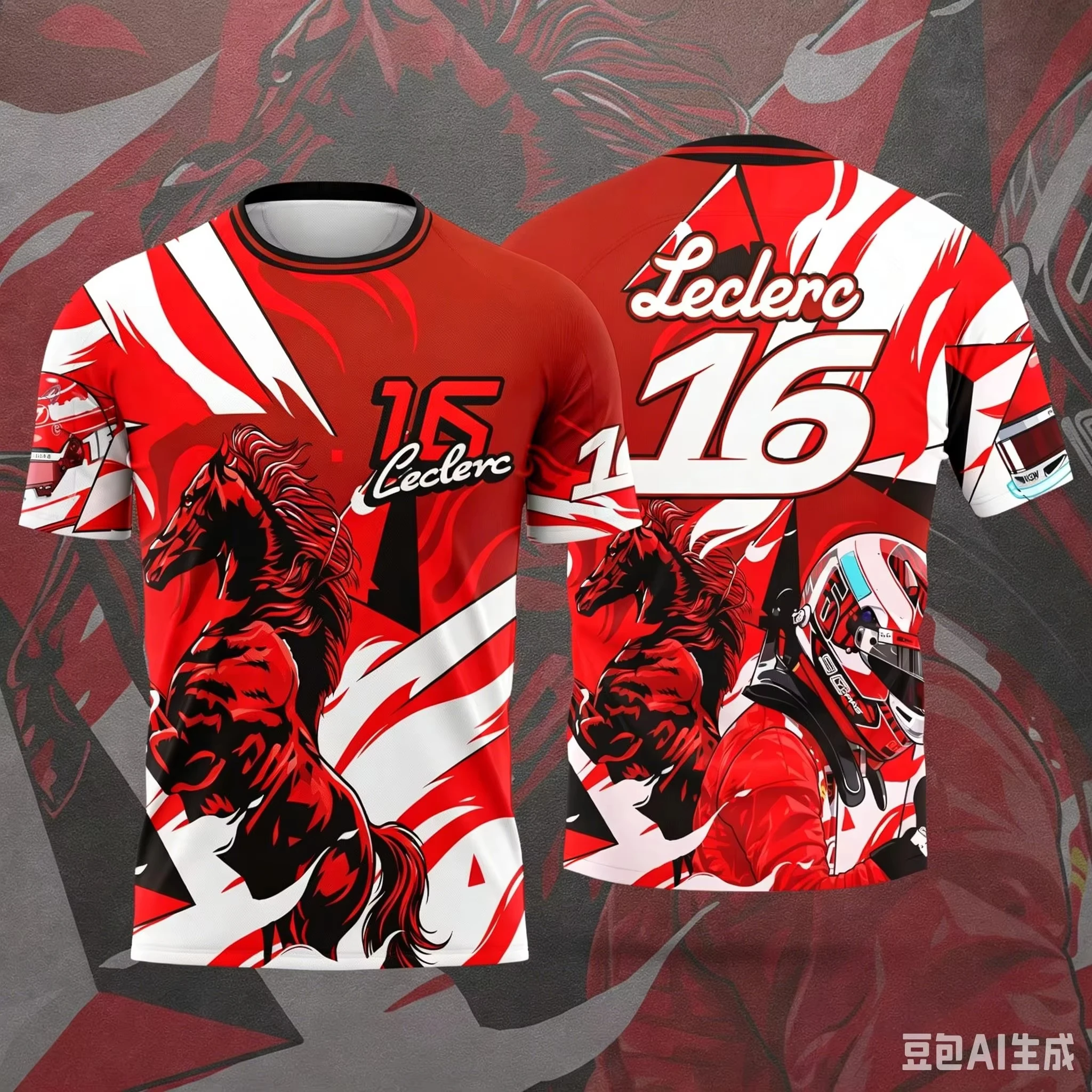 Family Charles 16 Racing T Shirt Quick Dry Breathable Short Sleeve Tee for Men Women Motorsport Fans Casual Sportswear