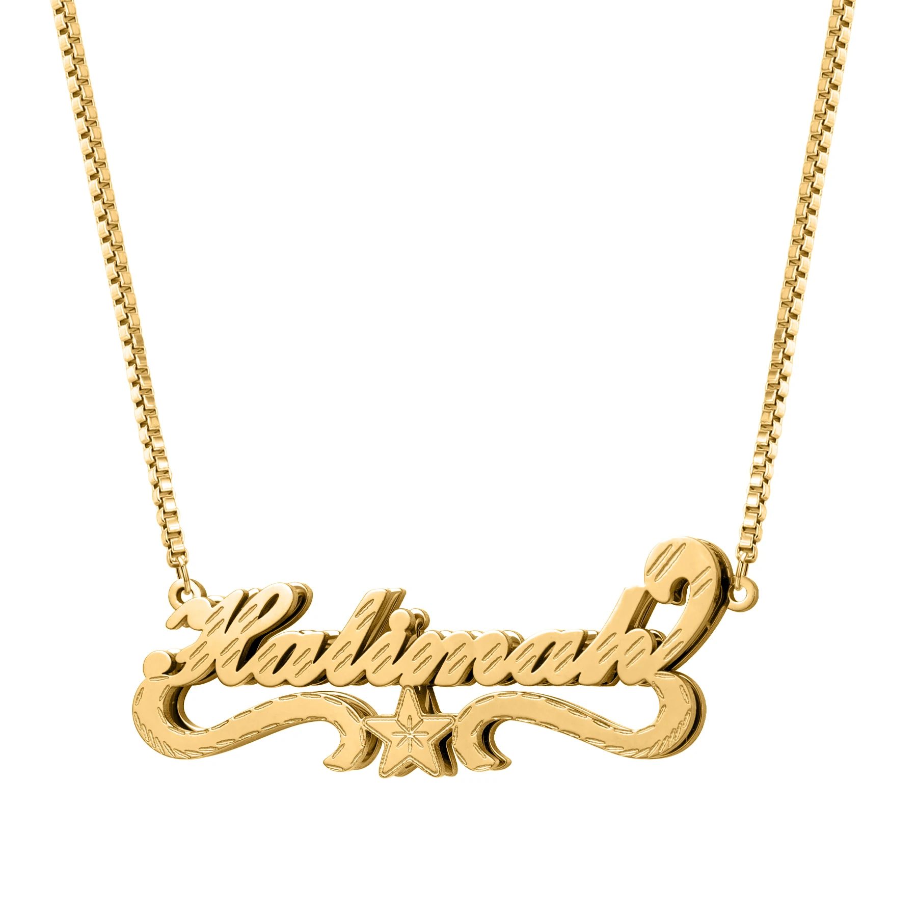 

Personalized Stethoscope Necklace Engraved Name for Medical Workers Gold Plated Steel Custom Jewelry Symbol of Profession Unique