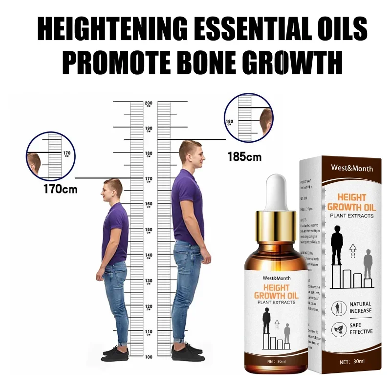 Height Increasing Oil Body Enhancing Grow Taller Promote Bone Growth Heightening Plantar Acupoints Essential Oil Foot Massage