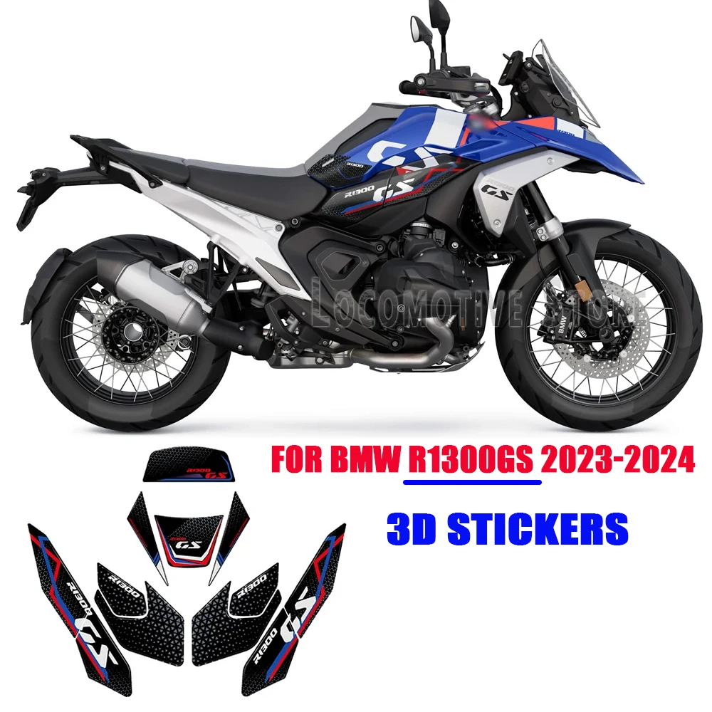 For BMW R1300GS 2023-2024 Accessories 3D Epoxy Resin Stickers Protection Kits R1300 GS R 1300 GS Motorcycle Tank Pad Decals