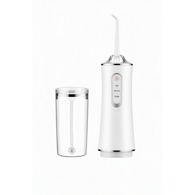 Portable Oral Irrigator Water Flosser Dental Water Jet Tools Pick Cleaning Teeth 240ML 4 Nozzles Oral Cleaning Agents