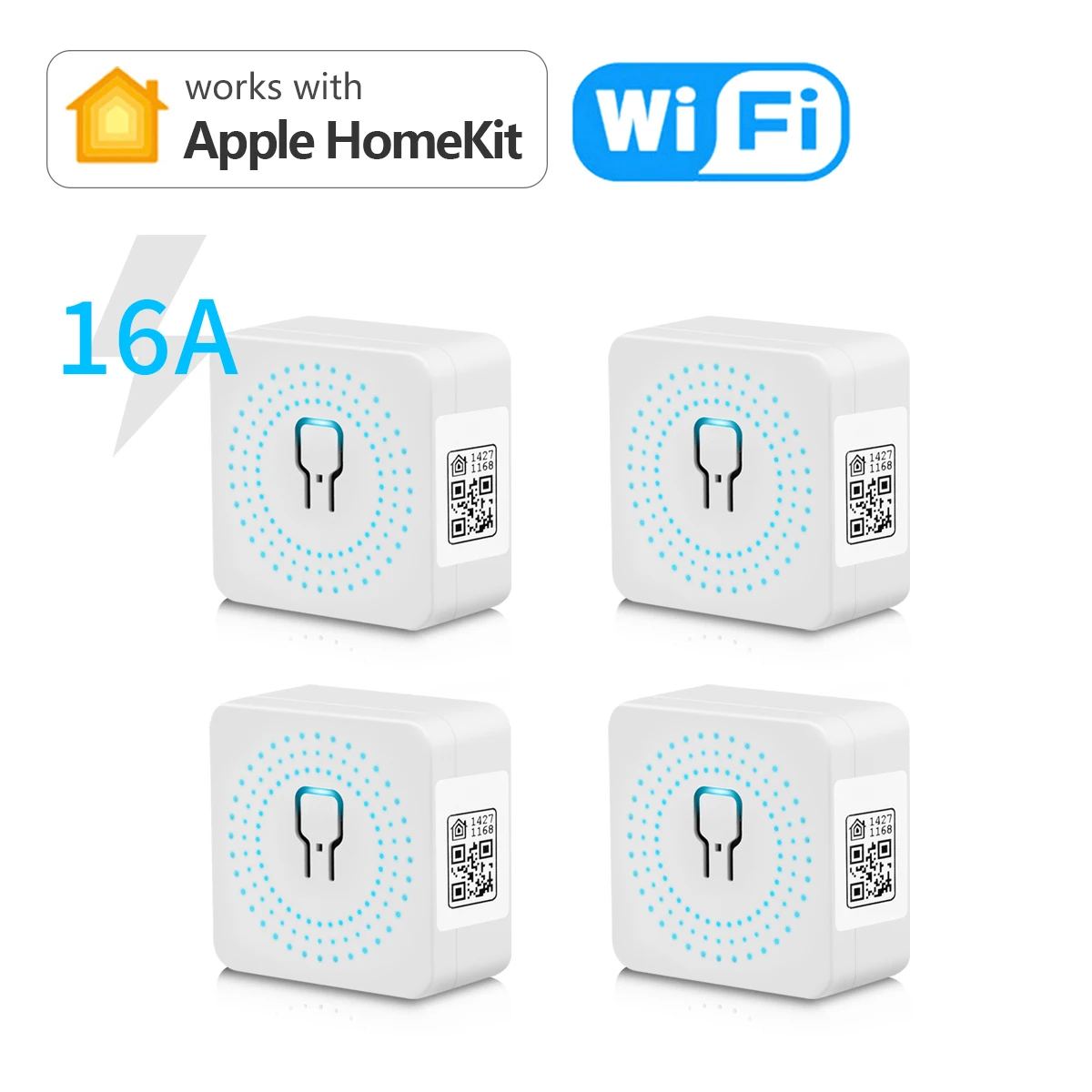 MINI Homekit Smart Home WIFI Breaker Home DIY Electric Relay WIFI Switch 16A 2-Way Wireless Automation Module Timer Control