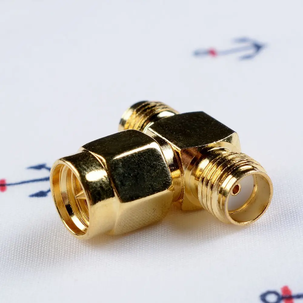 Sma Male Naar Twee Sma Vrouwelijke Triple T Rf Adapter Connector 3 Way Splitter