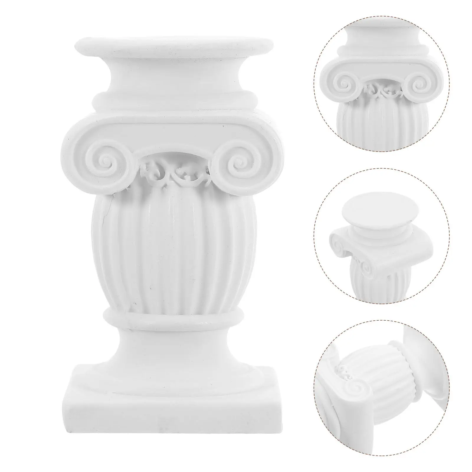 

Mini Roman Column Resin Pillar Realistic Style for Wedding Table Decor Sand Table Display Micro Landscape Architecture Ornament