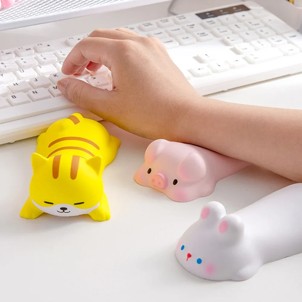 Cute Wrist Rest Support for Mouse Pad Computer Laptop Arm Rest for Desk Ergonomic Slow Rising Squishy Toy Desktop Ornament