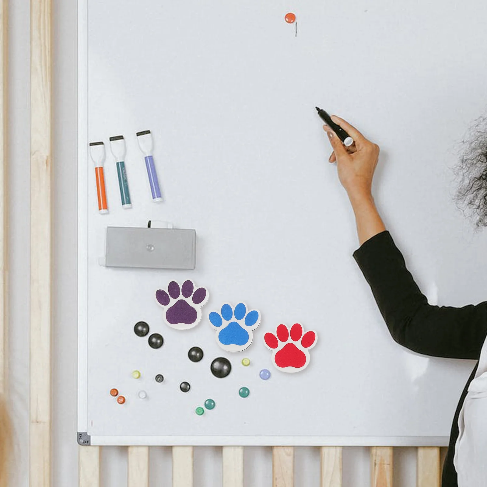 10 Stück Kinder Radiergummis Whiteboard Whiteboard trocken für Klassen zimmer tragbare wieder verwendbare Eva magnetische Schule Wischt uch Werkzeug Büro Kind