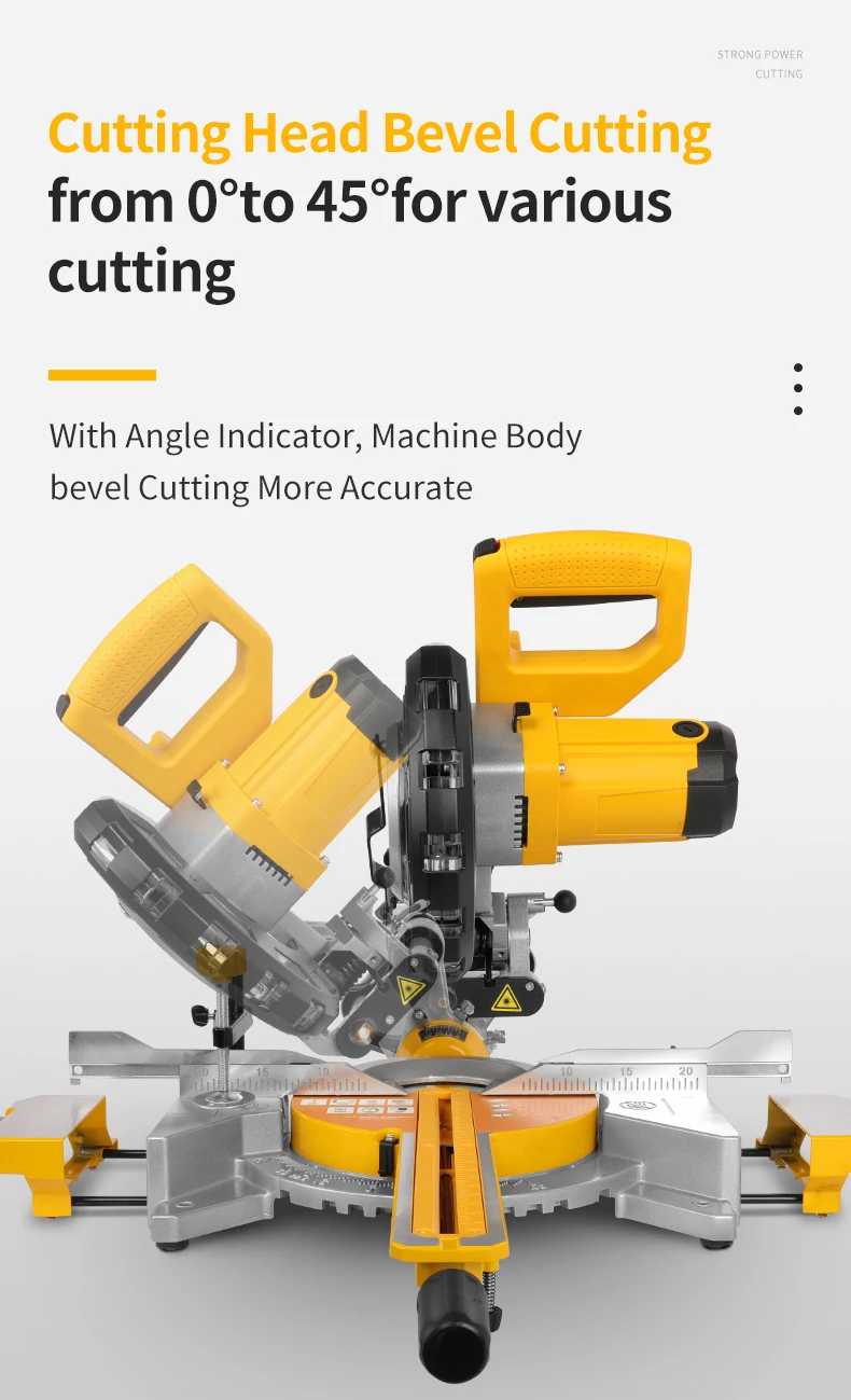 LUXTER 210 مللي متر منشار ميتري منزلق + 1 قطعة 210 مللي متر شفرة لقطع الخشب + 1 قطعة 2110 مللي متر شفرة لقطع الألومنيوم منشار ميتري للبيع بالتجزئة #5