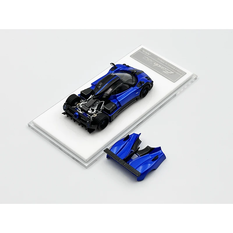 HKM In Stock 1:64 Zonda 760 LH Openable Hood Diecast Diorama Car Model Collection Miniature Toys