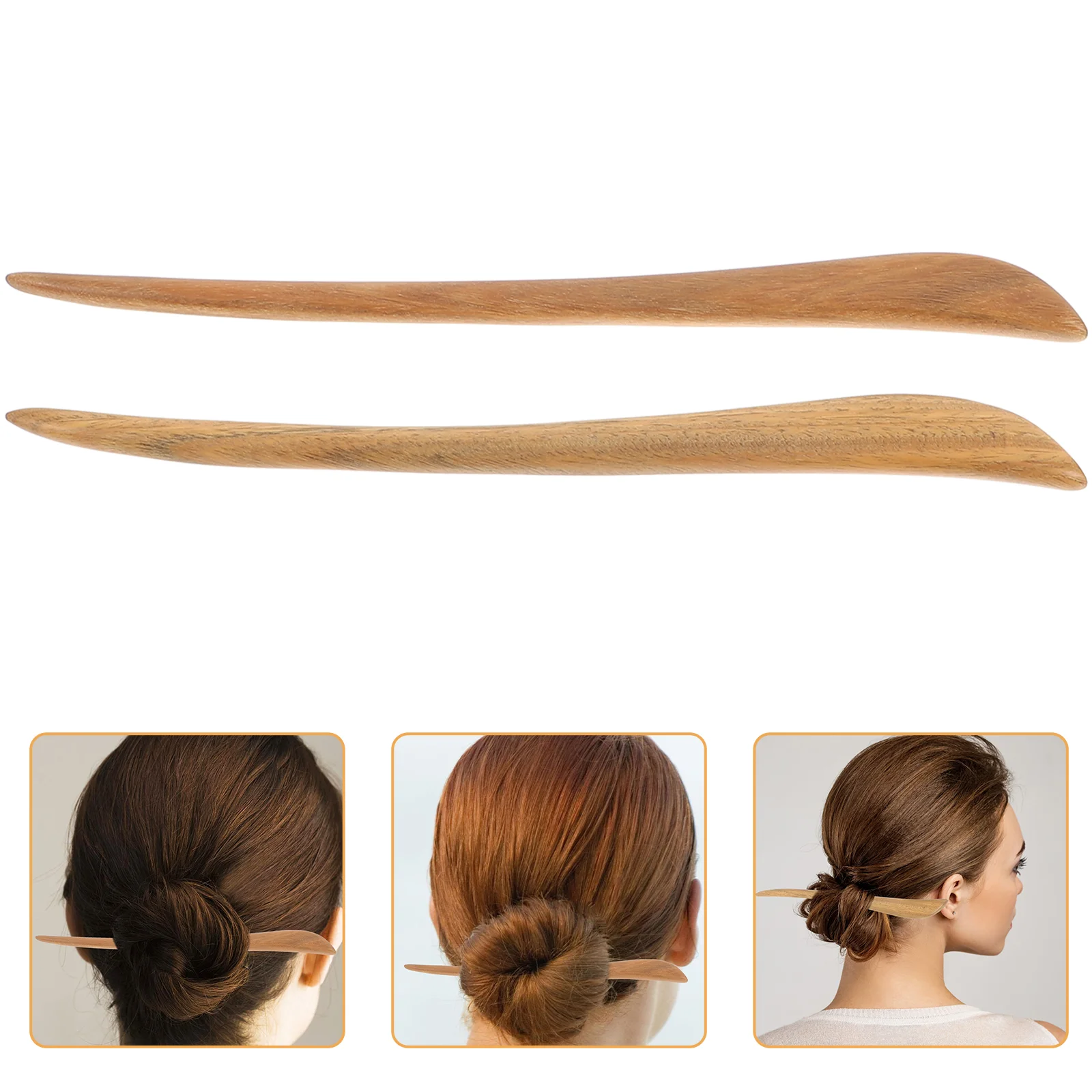 

2 Pcs Hair Clips Barrettes for Women Chinese Chopsticks Hairpin Decorative Retro Large Miss