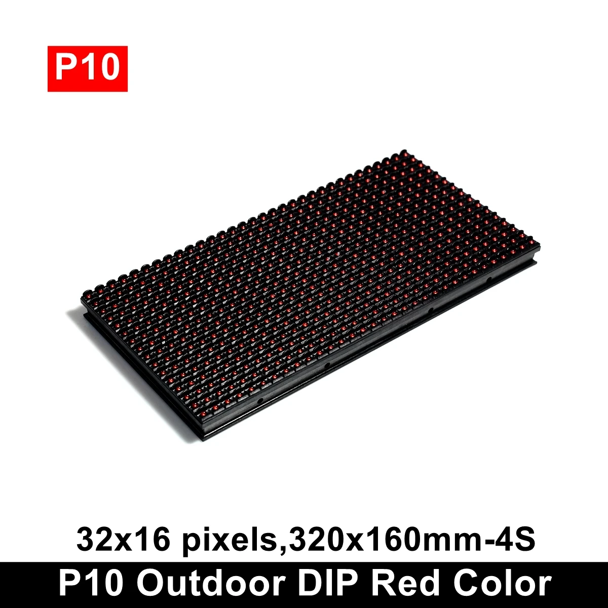 P10 rotes LED-Anzeigemodul für den Außenbereich, 320 x 160 mm, Vollsilikon, Verwendung zum Scrollen von Nachrichten, Schild, Weiß, Grün, Blau, erhältlich