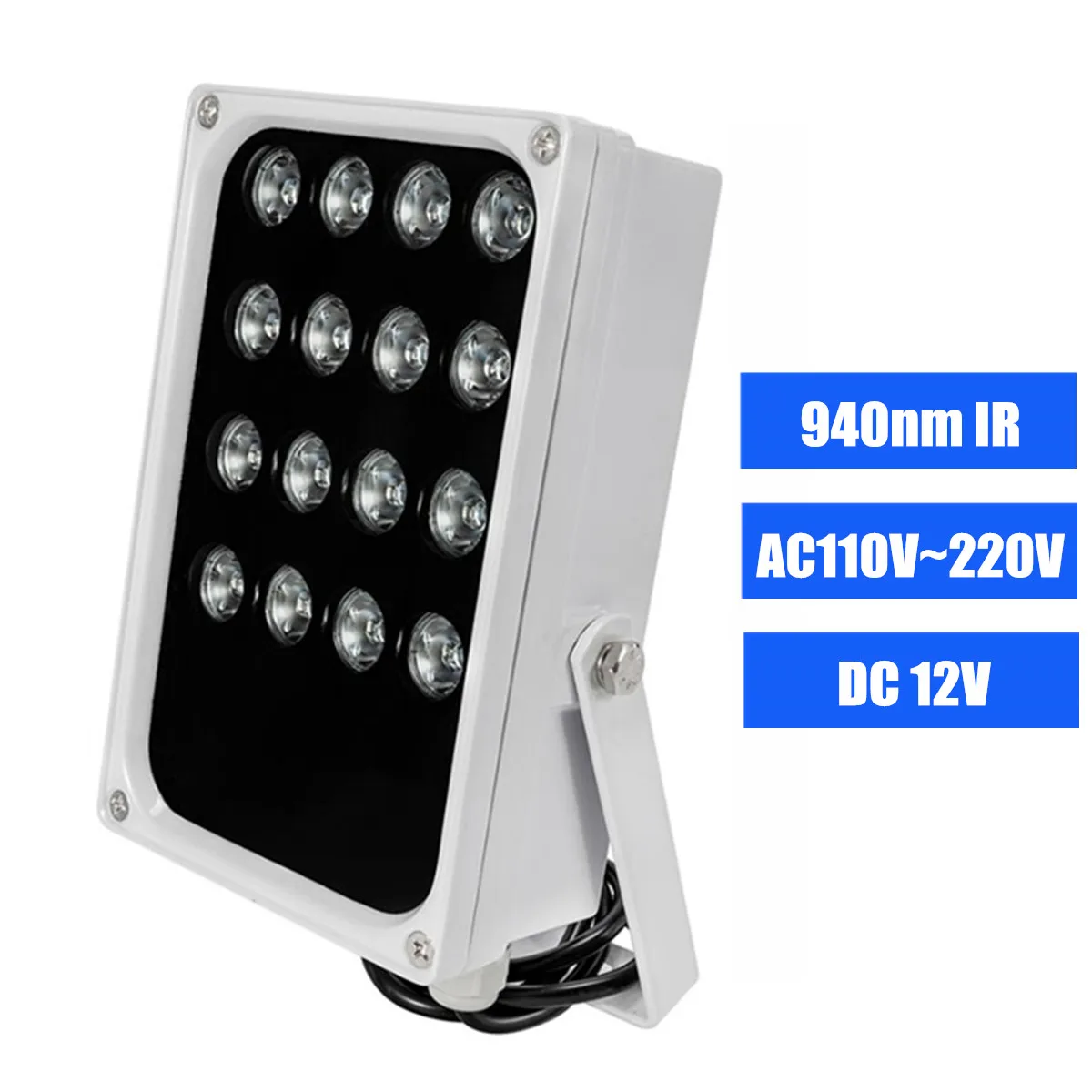 

CCTV LEDS 16 Array IR Led Illuminator 15°/30°/45°/60°/90° Infrared Waterproof Night Vision CCTV Fill Light For Security Camera