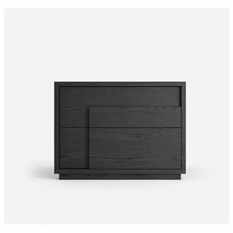 

Italian minimalist bedside table, modern minimalism, bedroom storage drawers, lockers, bedside cabinets, light luxury designer