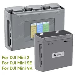For DJI Mini 4K/Mini 2/Mini 2 SE Battery Charging Hub Drone Battery Charger Charge 2/3 Batteries for DJI Drone Accessories