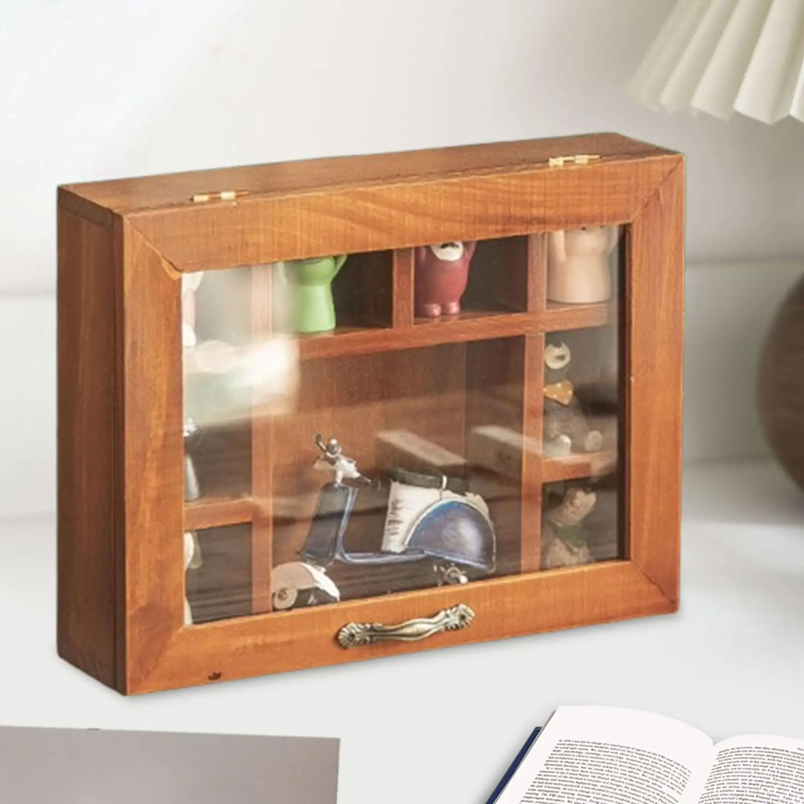 Desktop Storage Cabinet Earring Ring Storage for Toys Perfume Action Figures
