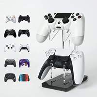 Dual Game Controller Holder Acrylic Gamepad Handle Bracket Display For Switch Pro/PS5/Xbox Series X/PS4 Joystick Rack Stand