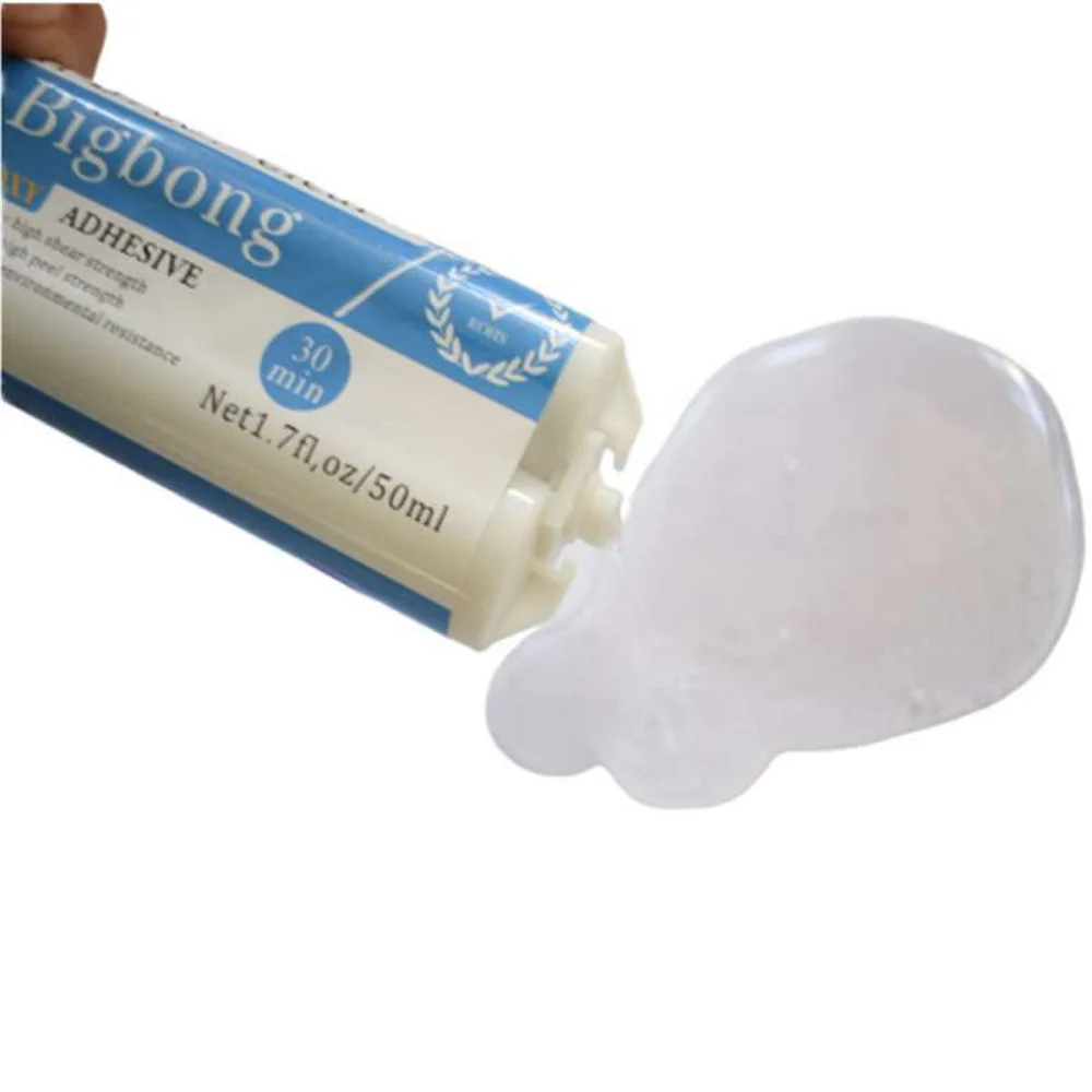 Epoxidharz Superkleber Dichtmasse Klebstoffe 50ml Klarer AB-Kleber 1:1 Zweikomponenten-Flüssigklebstoff Bigbong Starker Epoxidkleber – Detail 7