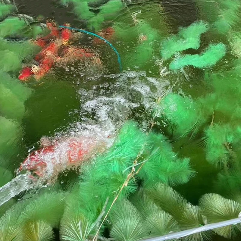 60/100cm Fish Spawning Eggs Hatch Brush Goldfish Spawning Koi Grass Hatching Egg Goldfish Breeding Aquaculture Fish Nest