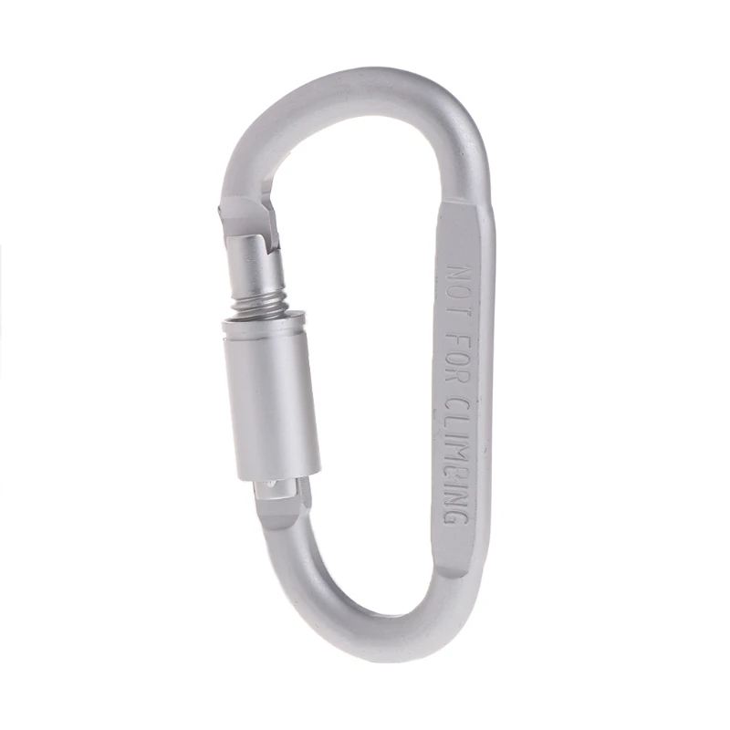 Twist Lock Carabiner Clips, Twist Locking Heavy Duty D Ring Carabiners Clip for Climbing Rappelling, D Shaped Carabiner