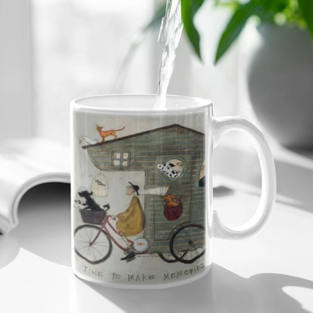 

Sam Toft Abstract Landscape Love Dogs Pet Ceramic Mug Cute Coffee Tea Milk Stave Mugs And Cups with Handle Novelty Gifts