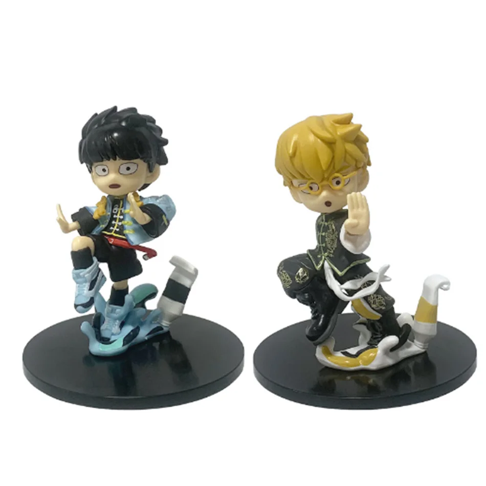 11cm Japanese Mr. ONE Created youth comics Mob Psycho 100、Reigen Arataka Maofu Yingshan PVC Toy Children's Birthday Gift